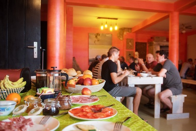 KiteWorldWide House Sal Frühstück
